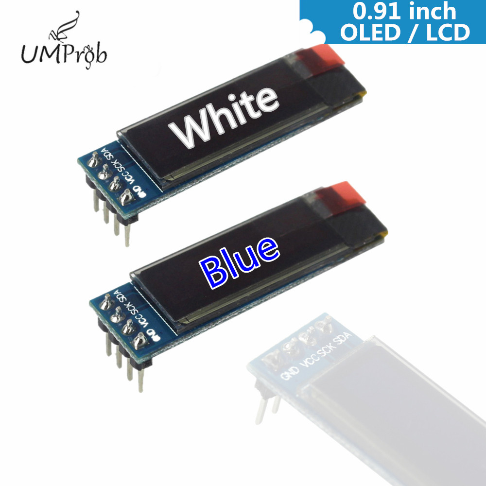 Home Automation Arduino - Pantalla OLED LCD Blanca/Azul de 0.91