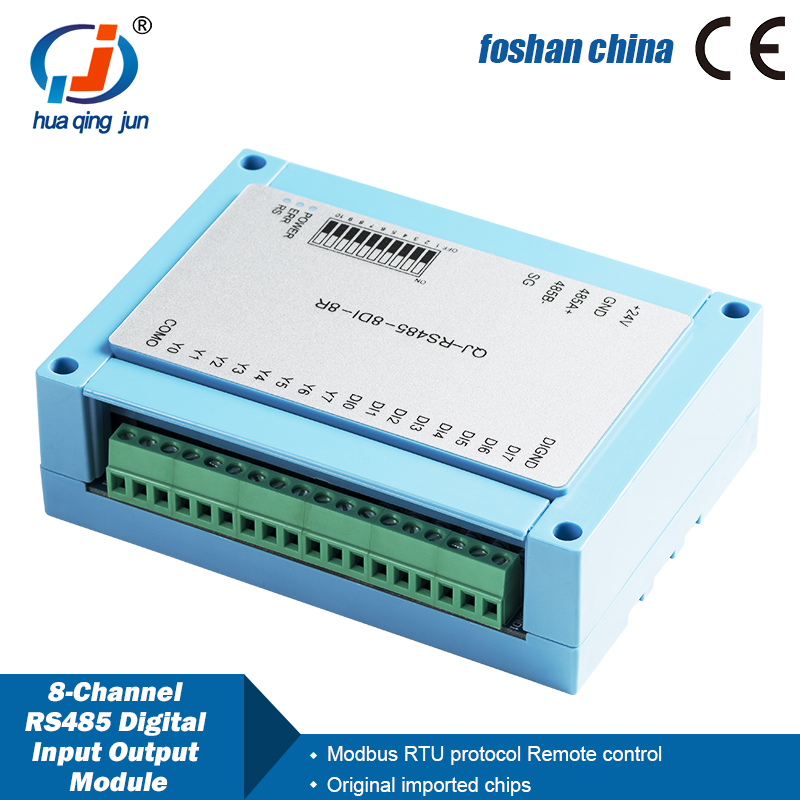 Relay 8 Channel Board - Huaqingjun 8 canales RS485 entradas digitales
