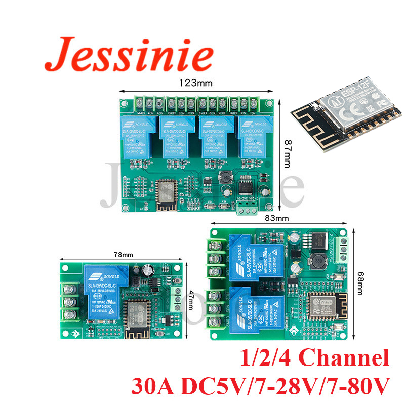 Relay 8 Channel Board - Módulo de relé WIFI inalámbrico, placa