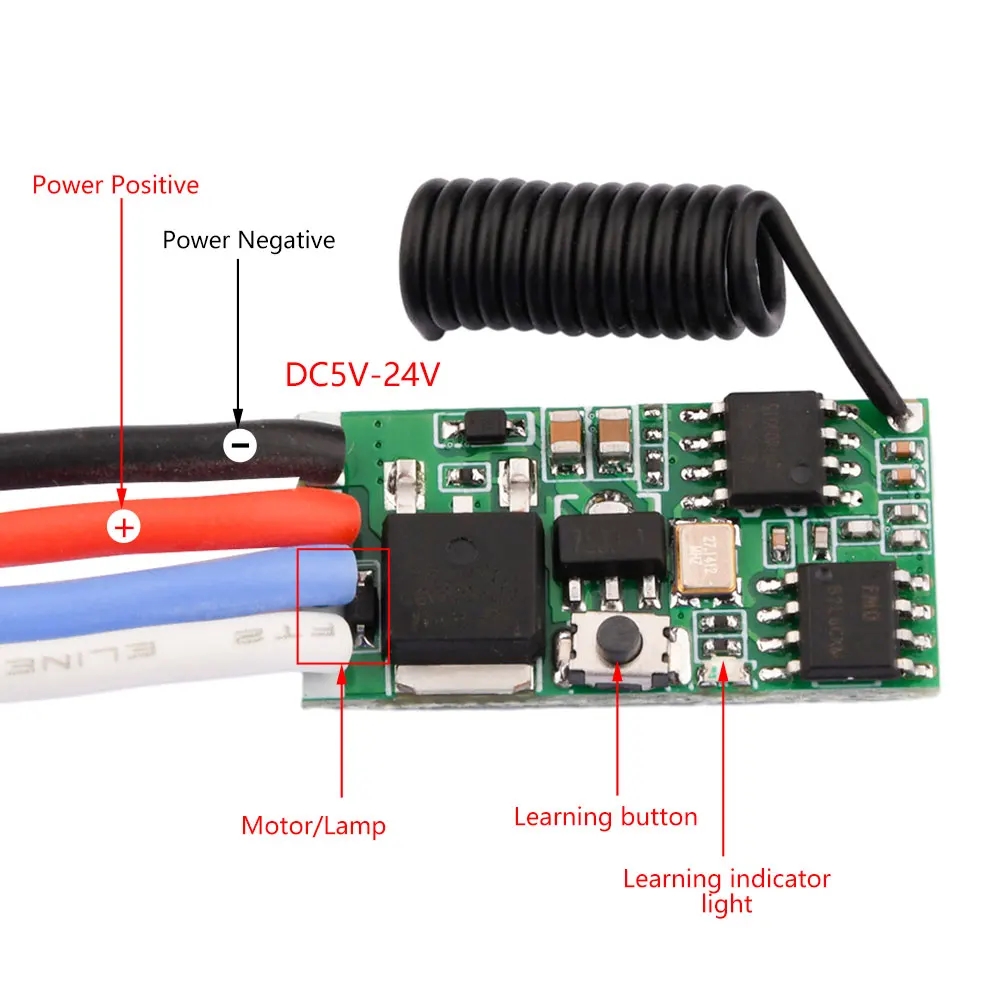 433Mhz Receiver Module - Mini Módulo Receptor de Control Remoto