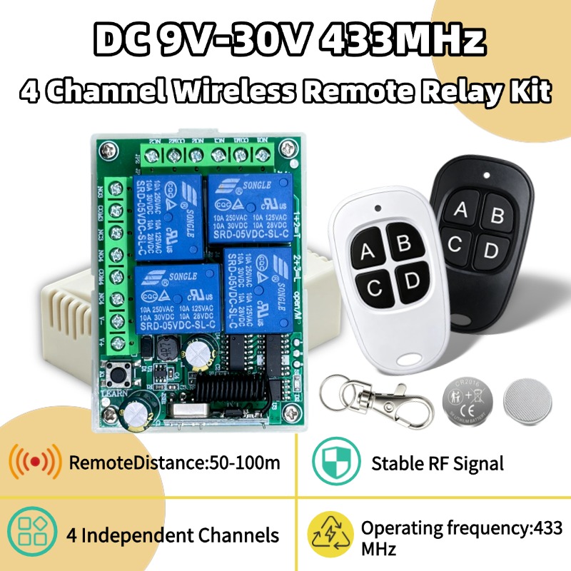 433Mhz Receiver Module - Control Remoto Inalámbrico Universal de 433MHz,