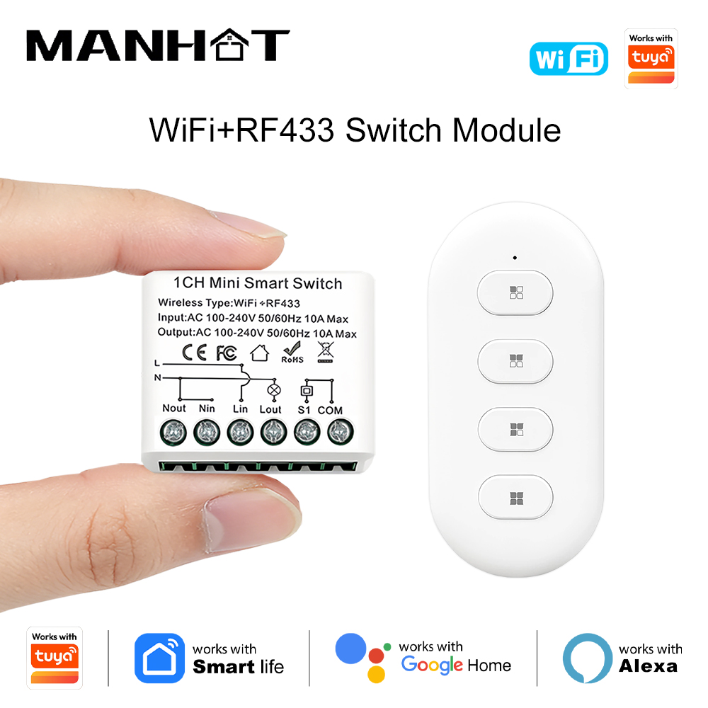 433Mhz Receiver Module - Interruptor de Luz Inteligente Inalámbrico WiFi