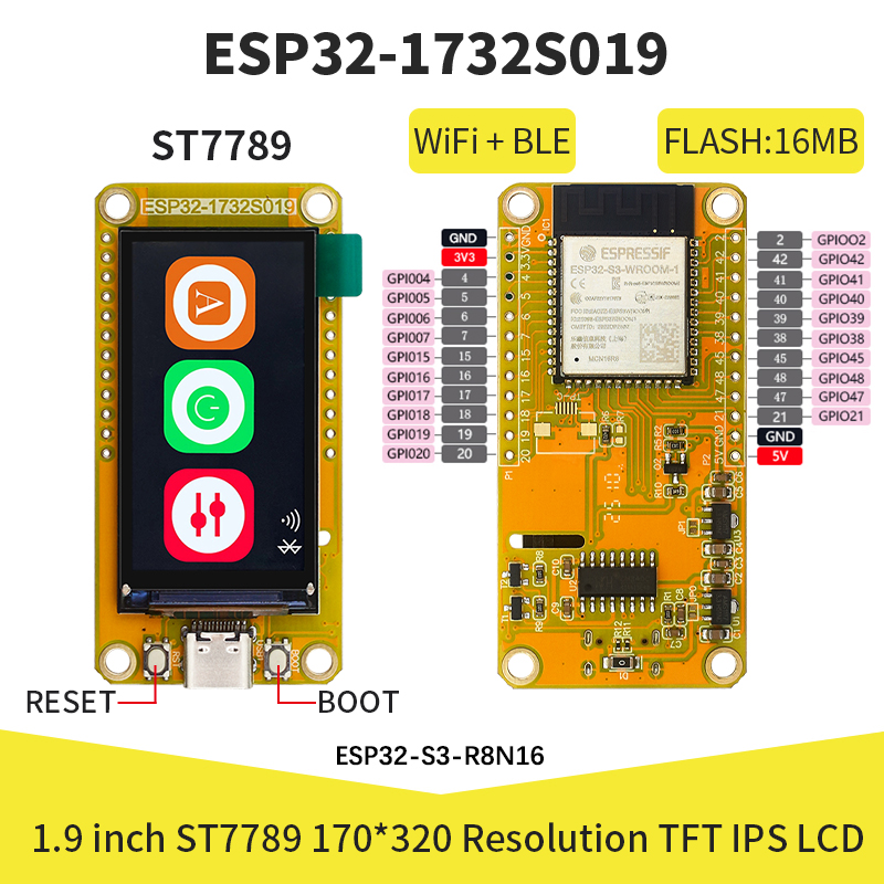 Home Automation Arduino - Módulo de Pantalla Inteligente TFT ESP32-S3