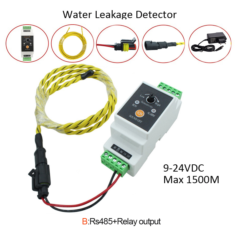 Water Leak Detector Wired - 1 Juego de Detector de fugas