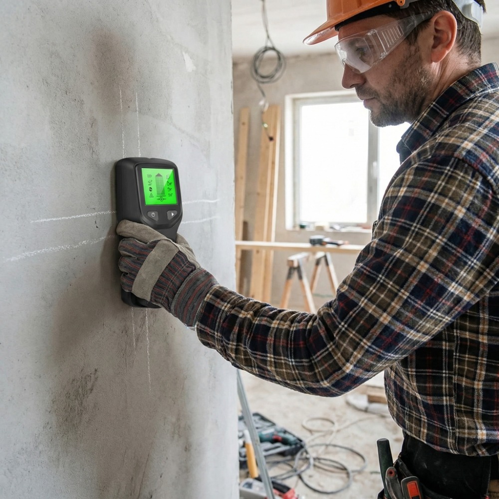 Water Leak Detector Wired - Detector Digital 5 en 1, Escáner