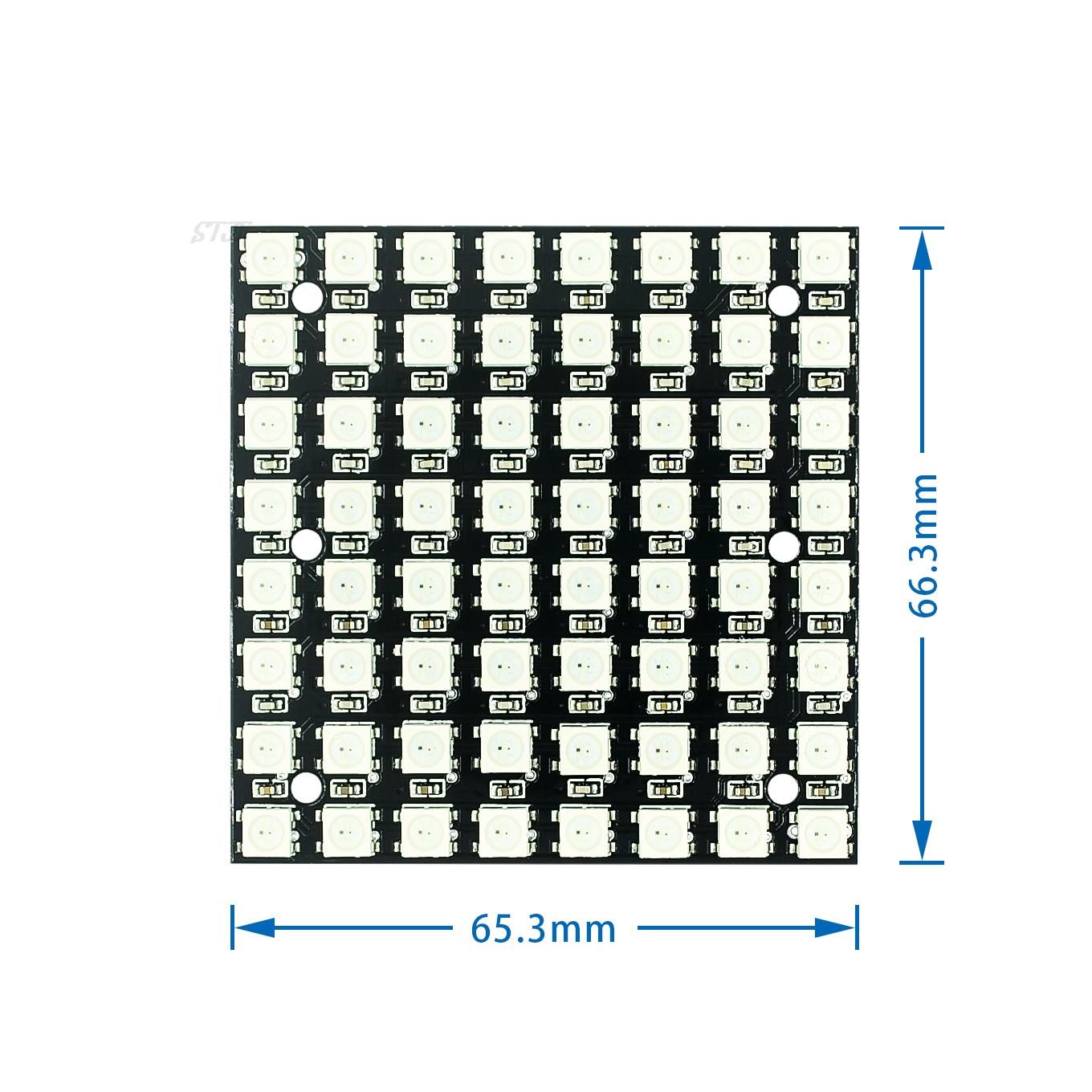 WS2812 SMD LED 5050 RGB 8x8 64 - Rgb Led Matrix 8X8 reseña y precio