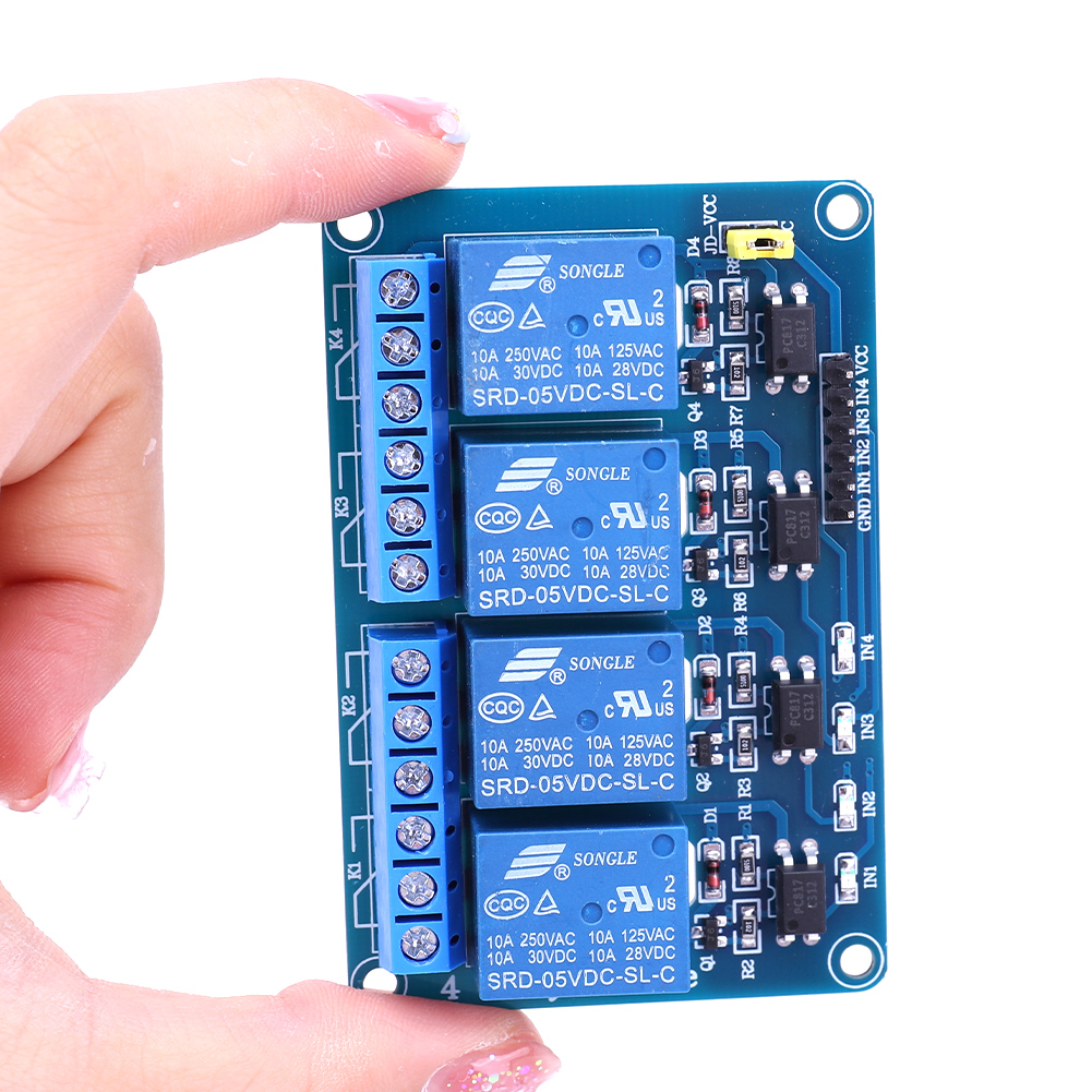 Placa de Relés de 4 Canales de - Home Automation Arduino reseña y precio