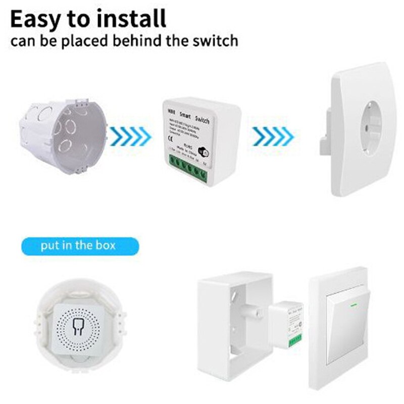 Tuya 16A Mini Wifi interruptor - Diy Home Automation Controller reseña y precio
