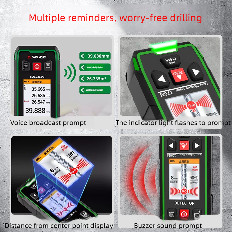 SNDWAY Escáner de Pared Multif - Water Leak Detector Wired reseña y precio
