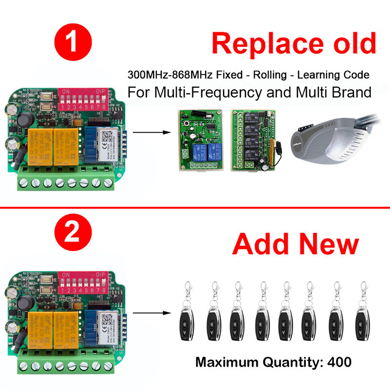 Universal Trabaja con Tuya WiF - 433Mhz Receiver Module reseña y precio