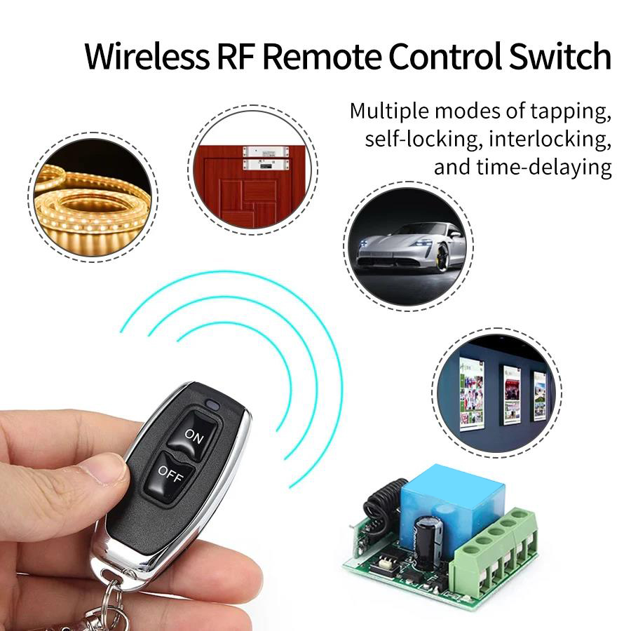 Interruptor Inalámbrico de Con - 433Mhz Receiver Module reseña y precio