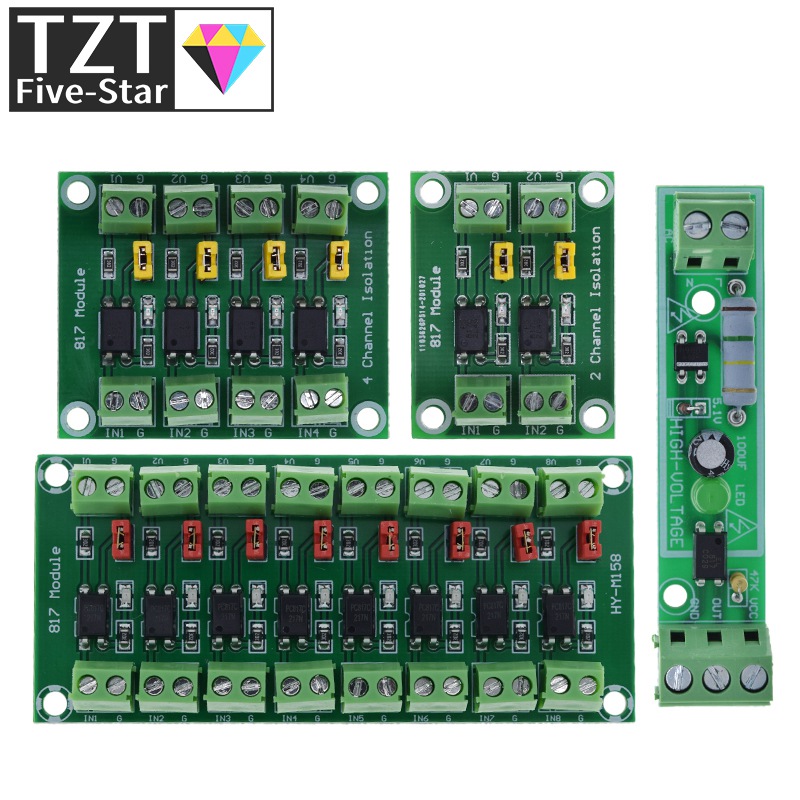 PC817 1, 2, 4, 8 canales, plac - Relay 8 Channel Board reseña y precio