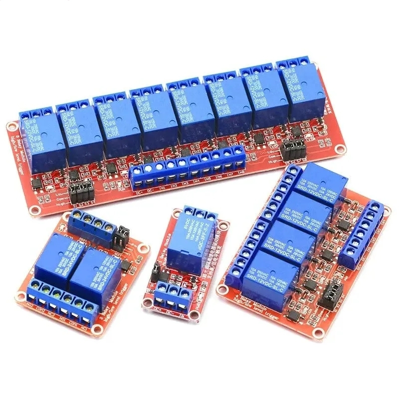 DC 5V 12V 24V 1 2 4 6 8 canale - Relay 8 Channel Board reseña y precio