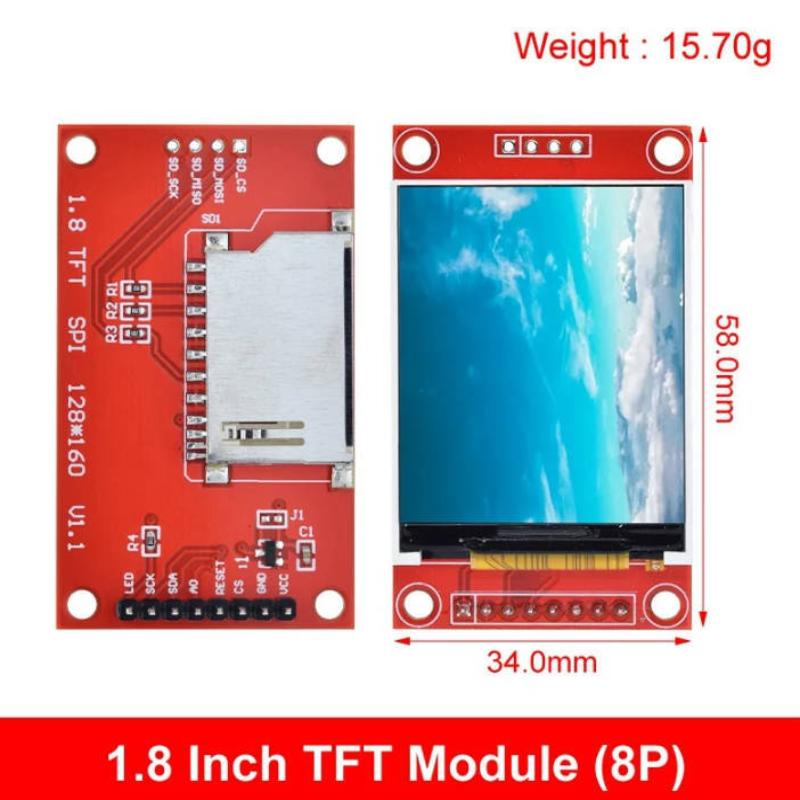 Módulo LCD TFT de CCA4-1,8 pul - Home Automation Arduino reseña y precio
