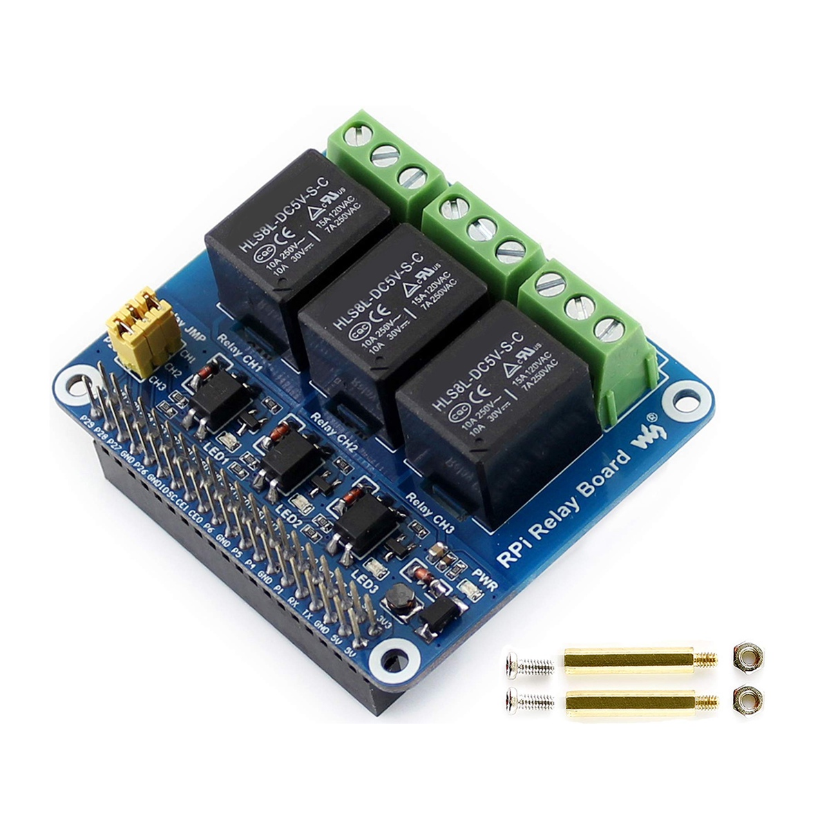 Waveshare Módulo de Relé de 3  - Pi Zero W Board reseña y precio