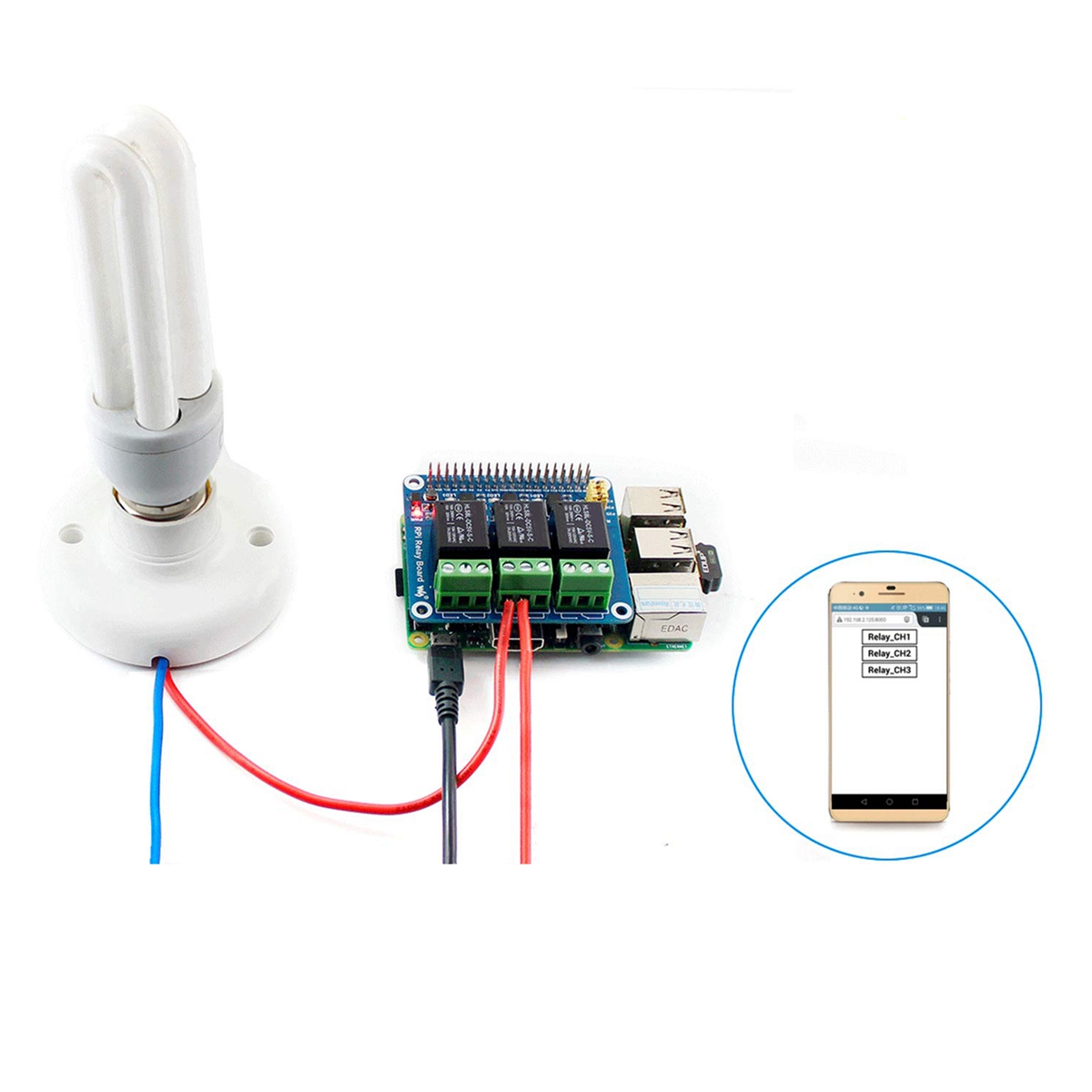 Waveshare Módulo de Relé de 3  - Pi Zero W Board reseña y precio