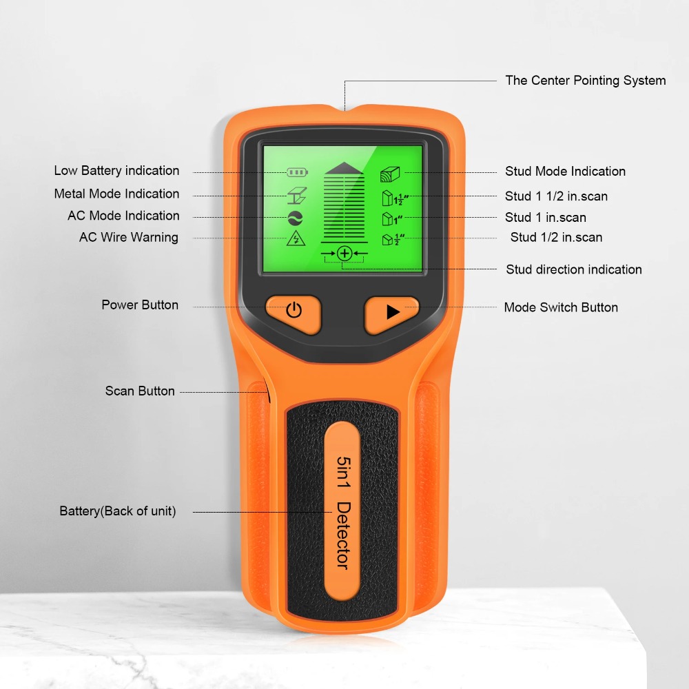 Detector Digital 5 en 1, Escán - Water Leak Detector Wired reseña y precio