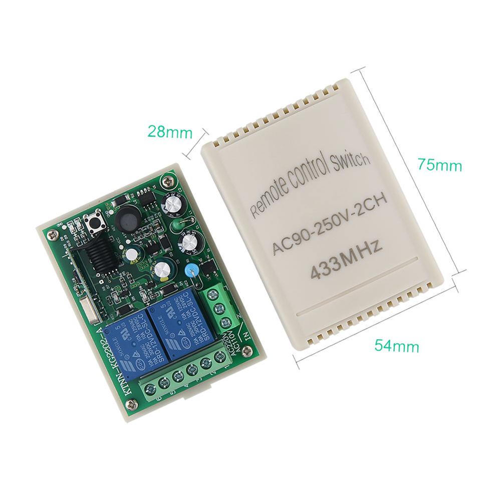 Interruptor de Control remoto  - 433Mhz Receiver Module reseña y precio