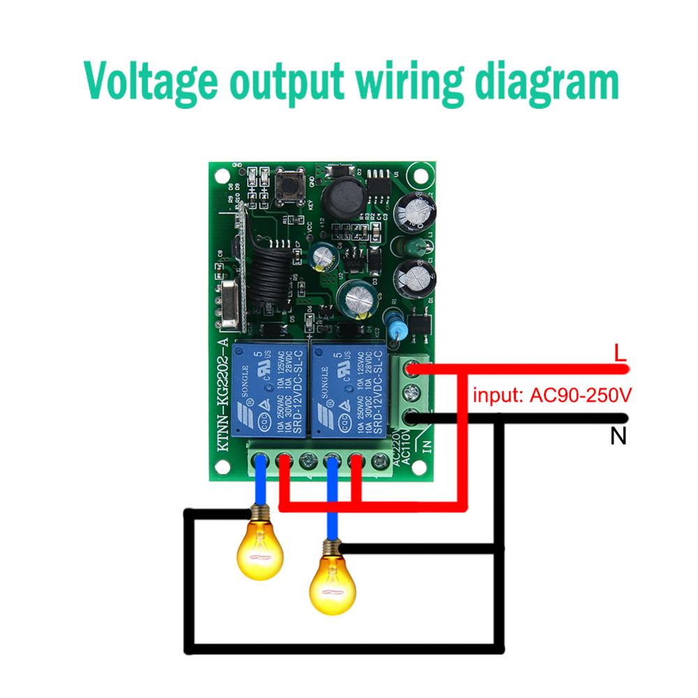 Interruptor de Control remoto  - 433Mhz Receiver Module reseña y precio