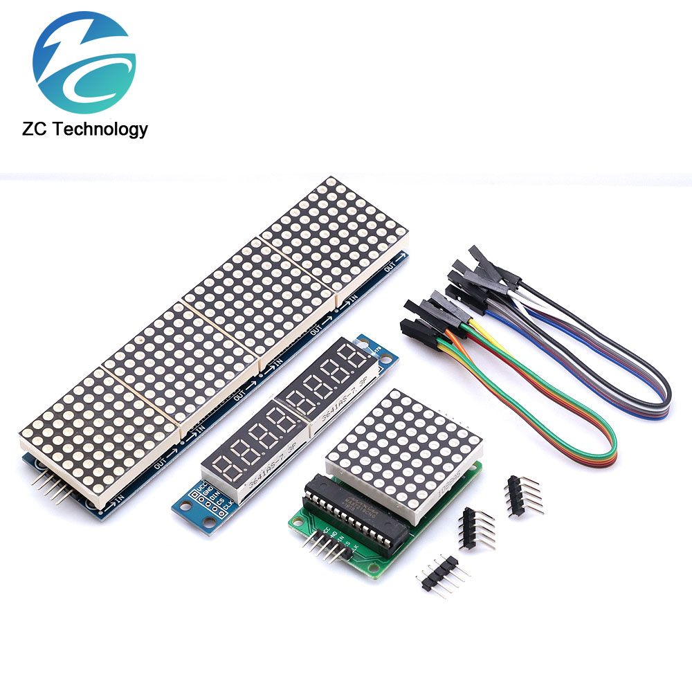 Módulo de matriz de puntos MAX - Home Automation Arduino reseña y precio