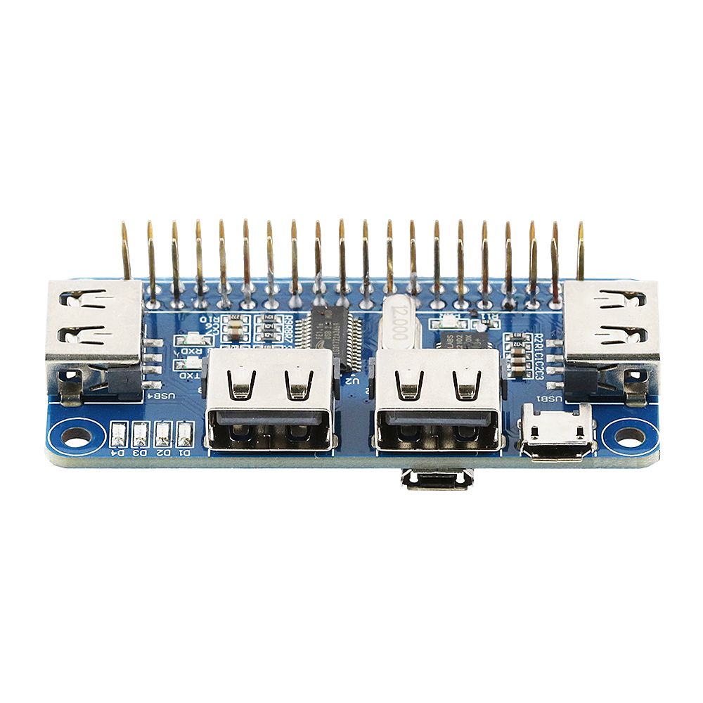 Placa de expansión USB 2,0 HUB - Pi Zero W Board reseña y precio