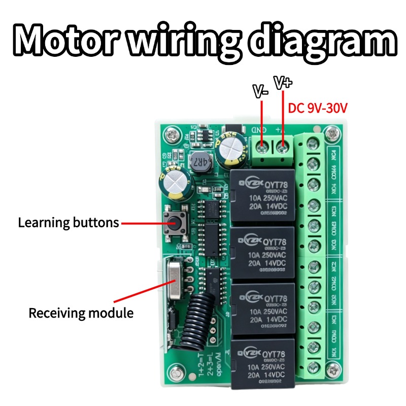 Interruptor de Control Remoto  - 433Mhz Receiver Module reseña y precio
