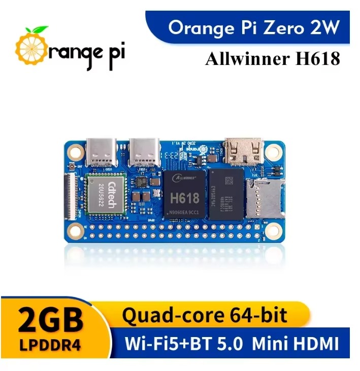 Orange Pi Zero 2 W 1/2/4GB RAM - Pi Zero W Board reseña y precio
